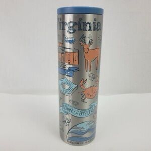 NWT Starbucks Been There Series Virginia Blue and Silver Tumbler